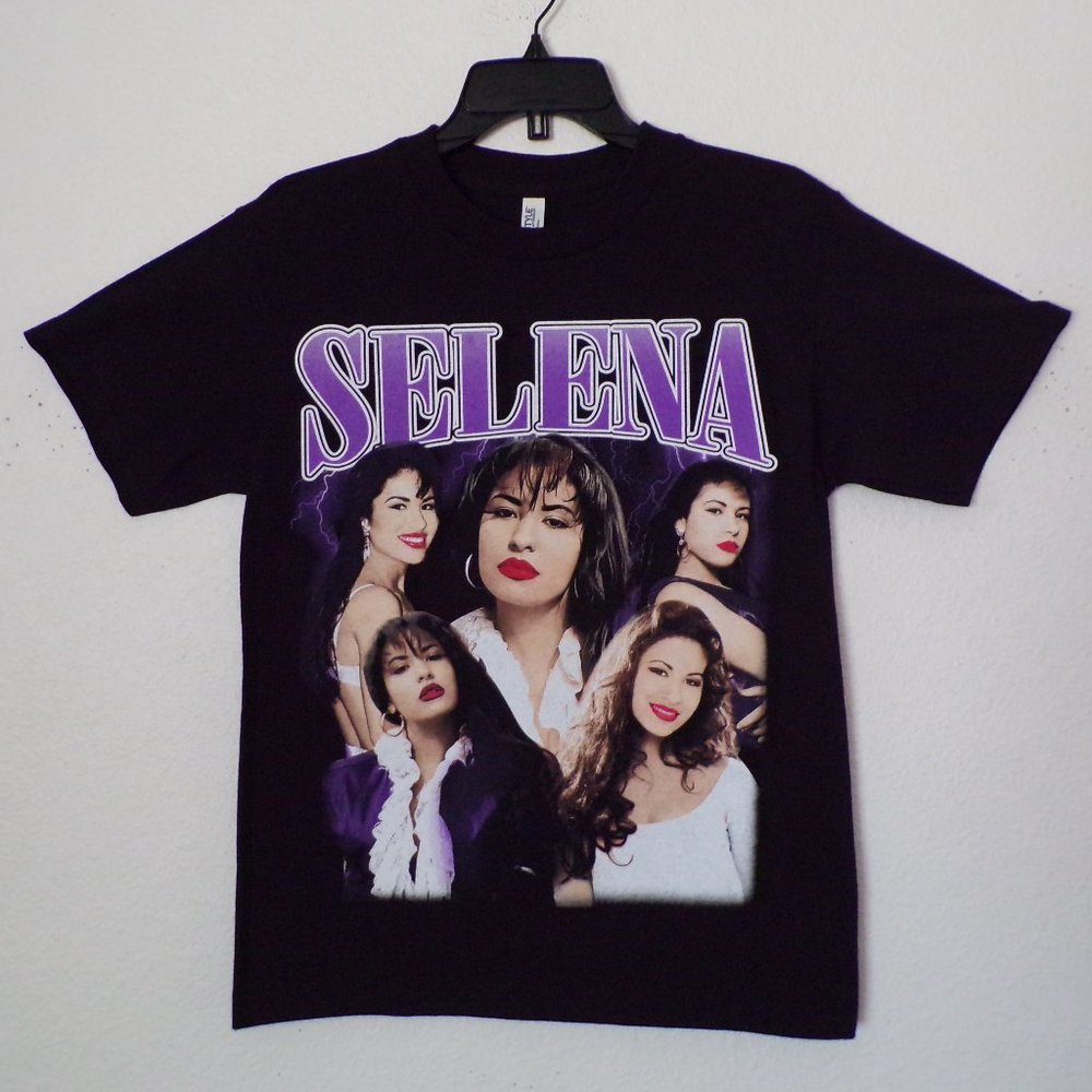 "Selena Tribute Collage" Unisex Silkscreen T-Shirt – Small–3XL